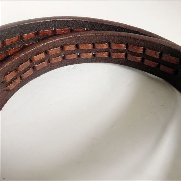 Tooled Leather Belt - Picture 3 of 6